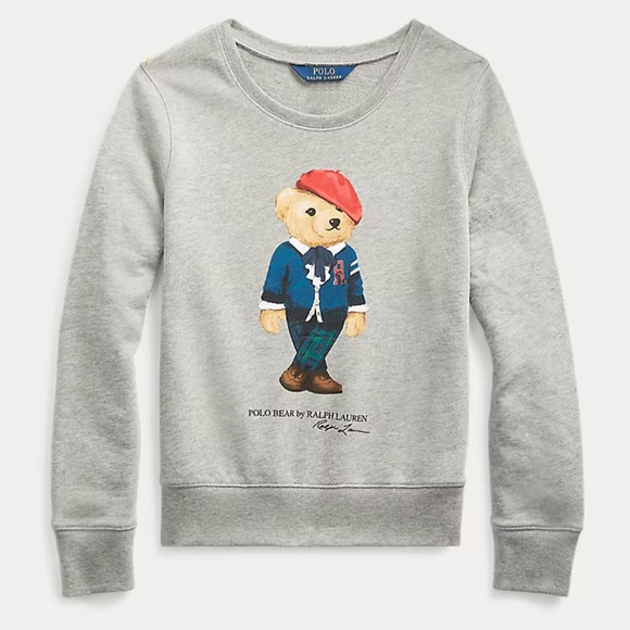 Polo Ralph Lauren Other - Polo Ralph Lauren Cardigan Bear Terry Pullover Sz 5